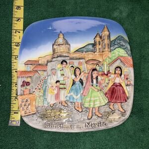 Christmas in Mexico Plate John Beswick Limited Collectors Royal Doulton 1973